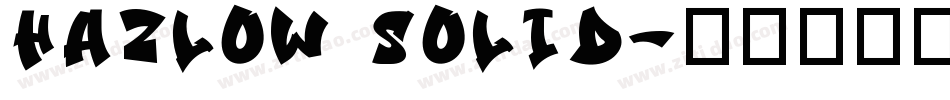 hazlow solid字体转换